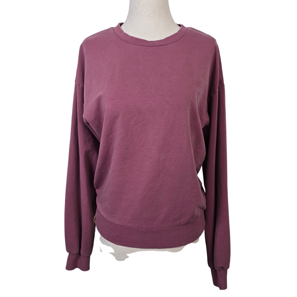 tentree Womens XS Organic Cotton Blend Crewneck Sweatshirt Mauve Dusty Rose